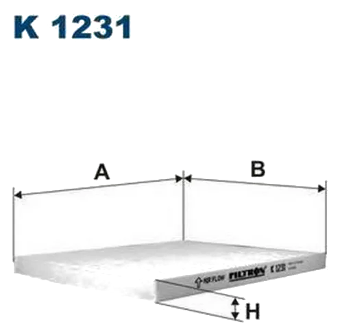 Салонный фильтр Filtron K1231